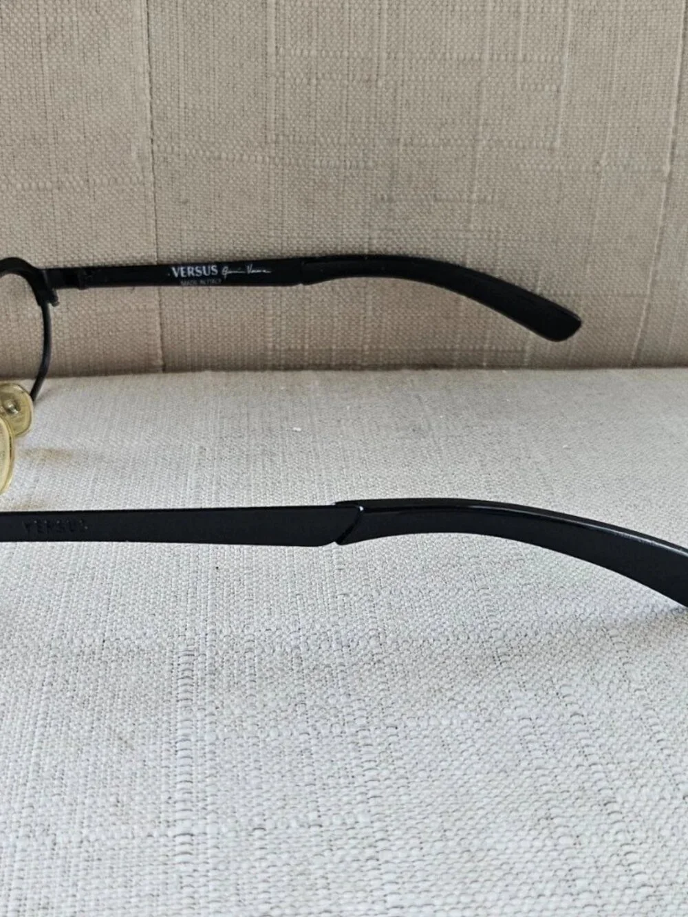 Vintage Versus Gianni Versace Eyeglasses Frame Black MOD.R18 Glasses Made Italy